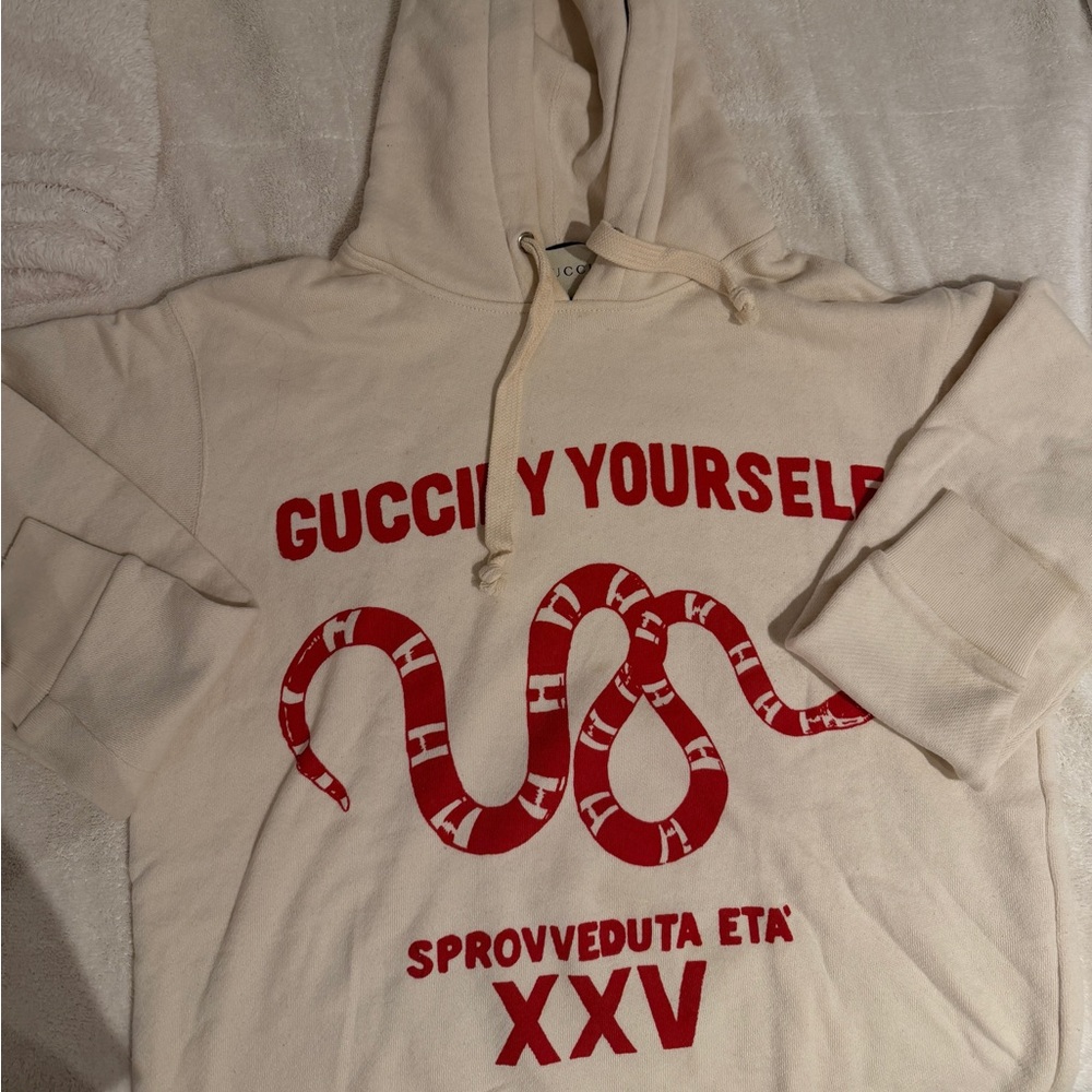Gucci Cream Snake Hoodie